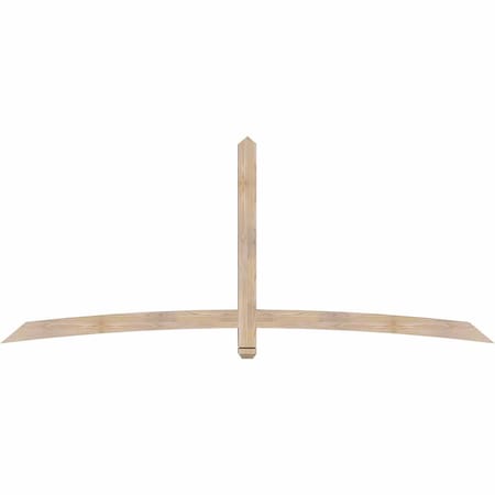 Ekena Millwork Bellingham Smooth Timber Gable Bracket, Douglas Fir, 96"W x 40"H x 3 1/2"D x 3 1/2"F, 10/12 Pitch GBW096X40X0404BEL00SDF